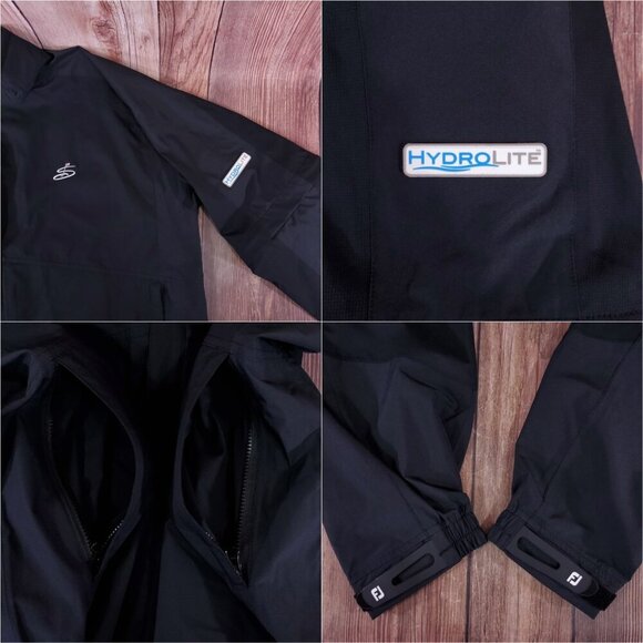 Footjoy FJ Dryjoys Hydrolite Springfield Country Club Golf Mens XL Black Jacket - Picture 7 of 16